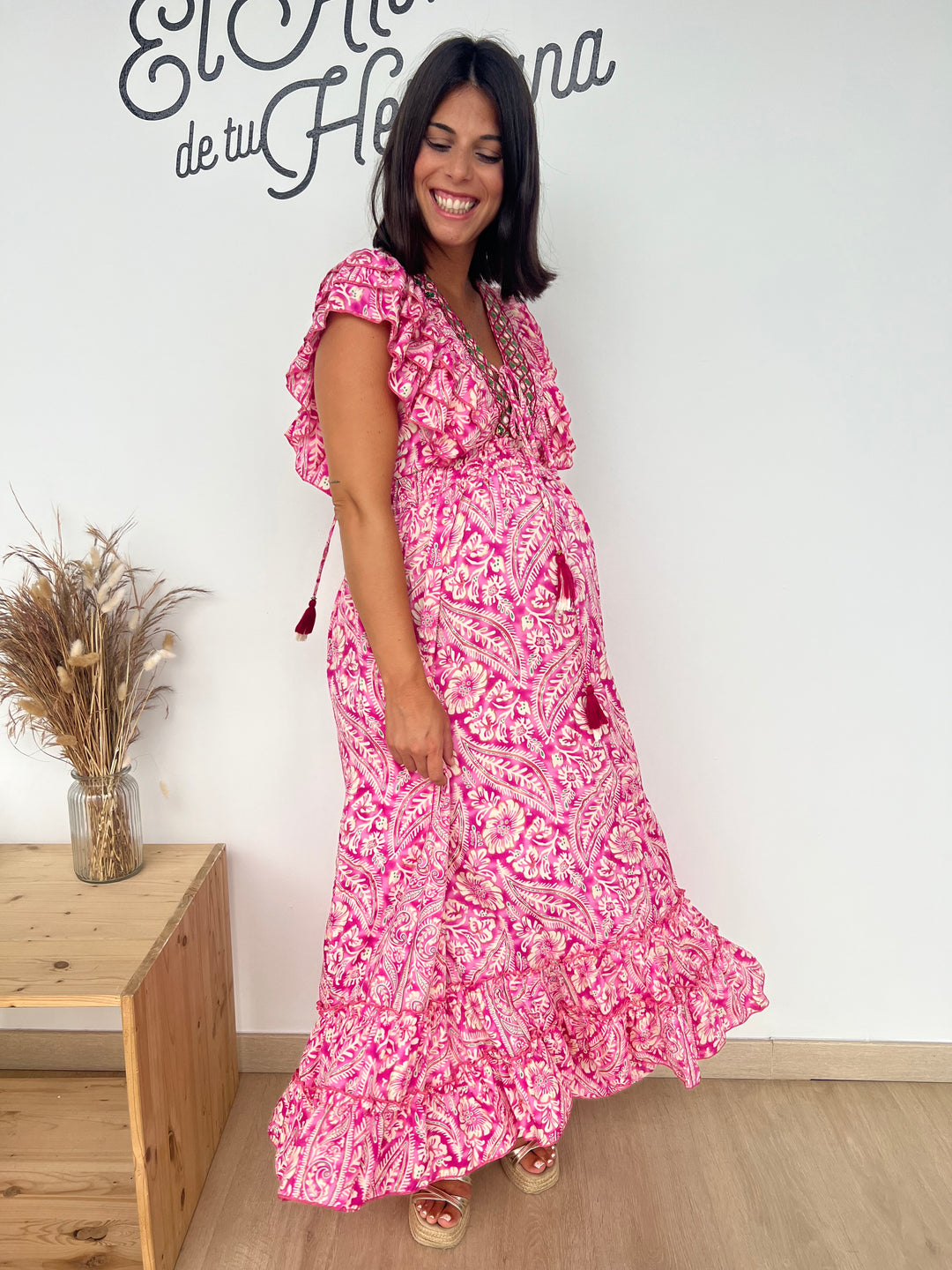 Vestido Korma rosa