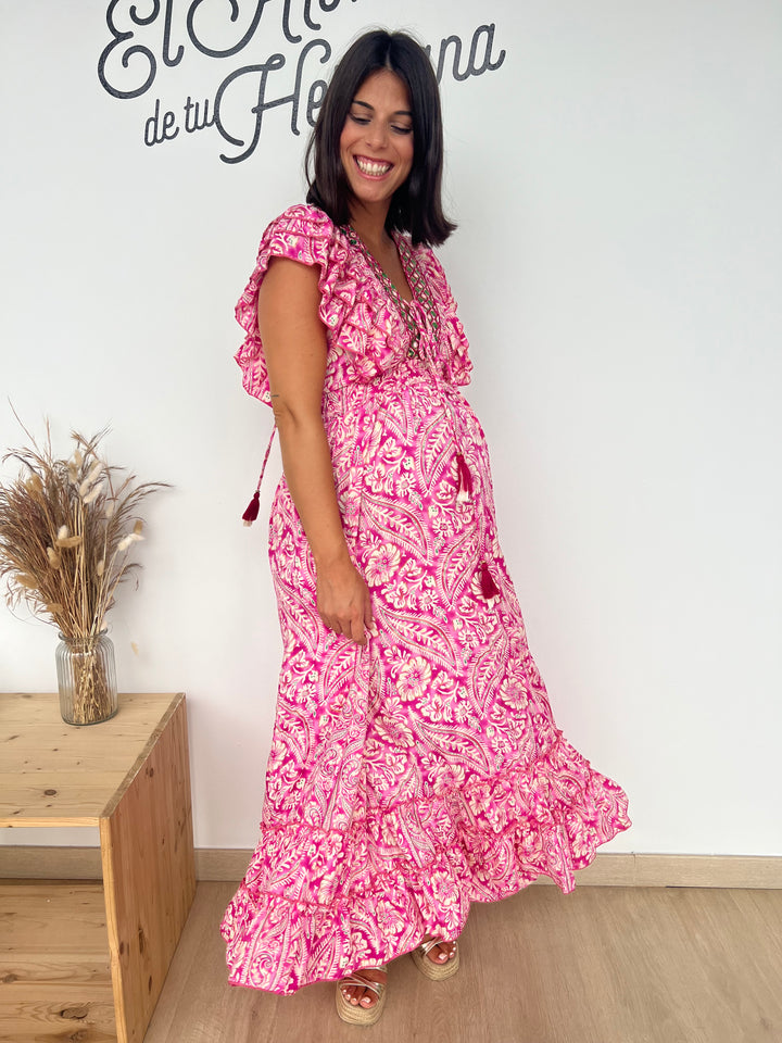 Vestido Korma rosa