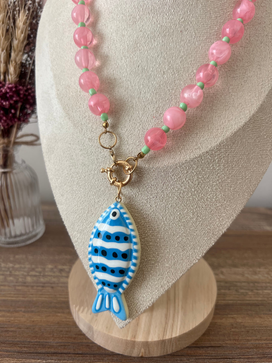 Collar Verano rosa