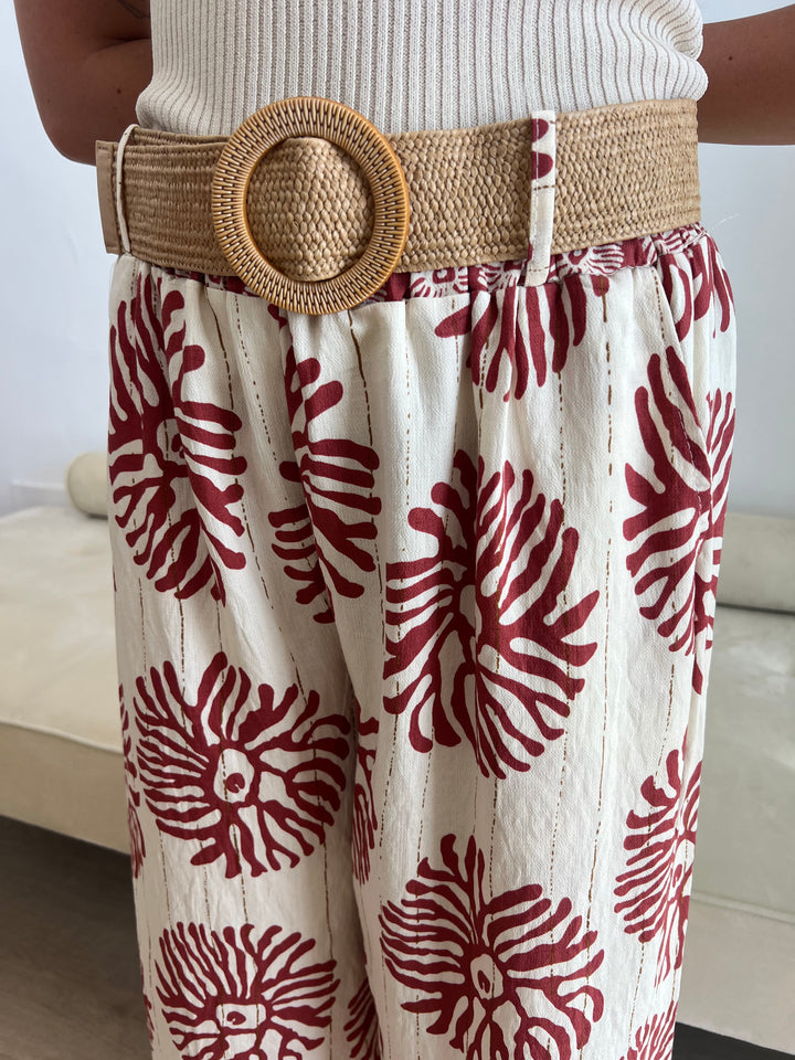 Pantalón Hana coral
