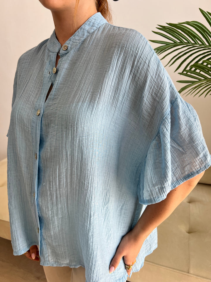 Camisa Sara celeste