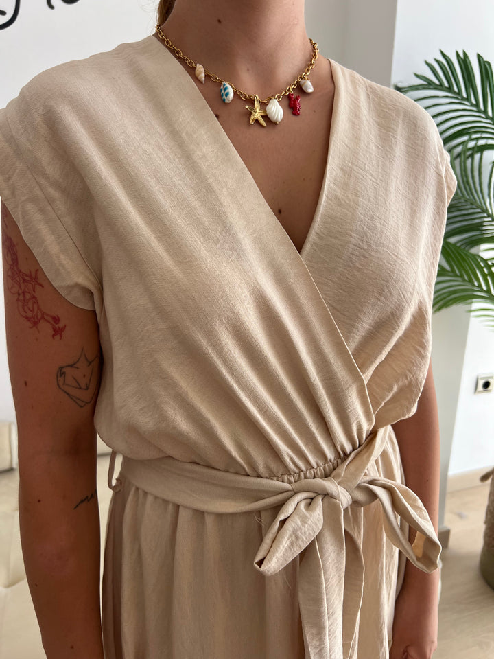 Vestido Mauro beige