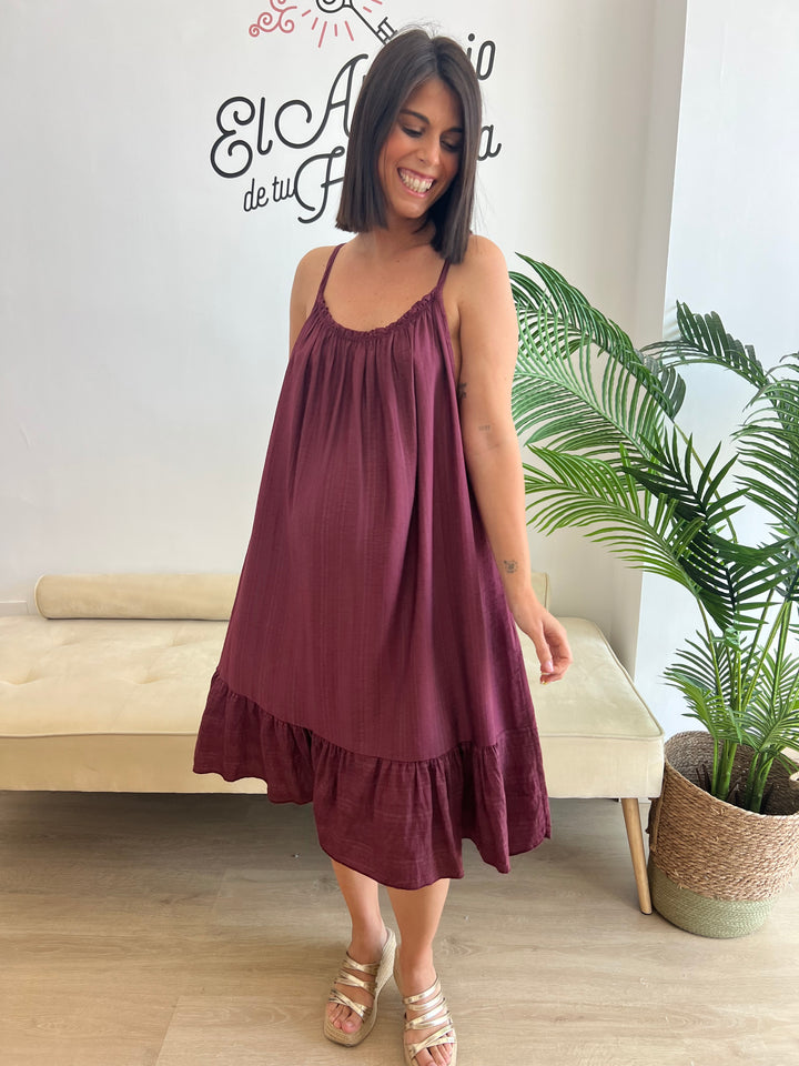 Vestido Alana berenjena