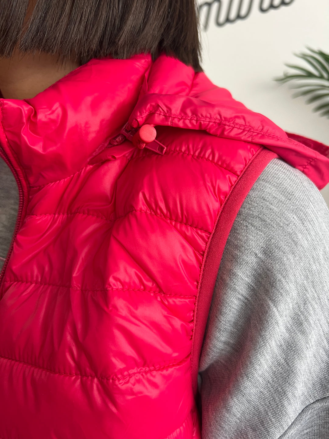 Chaleco Mónica fucsia