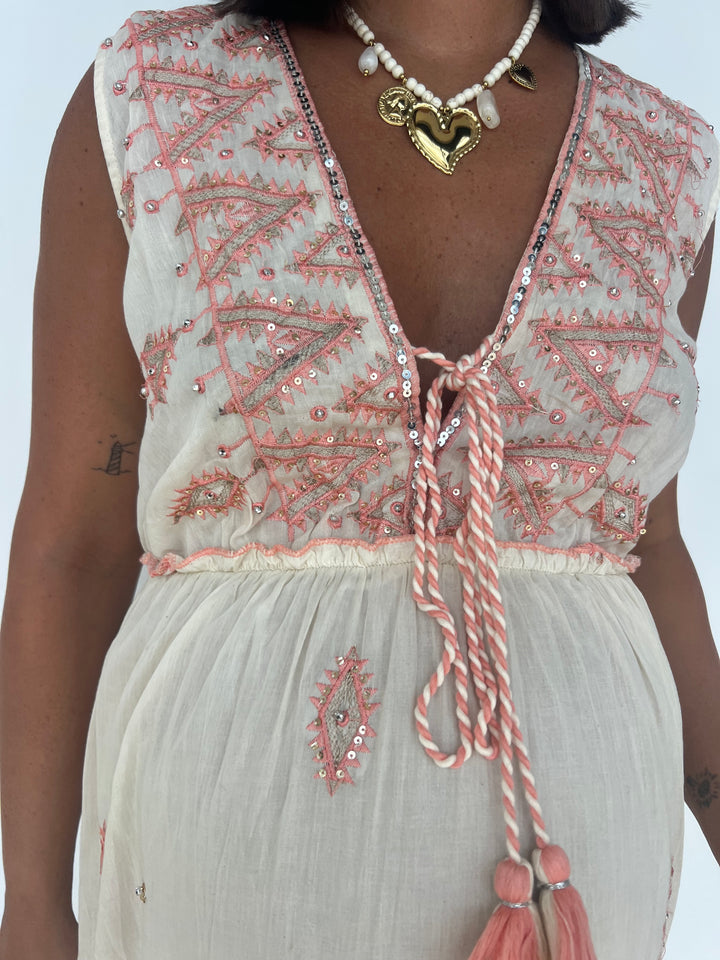 Vestido Shiva coral