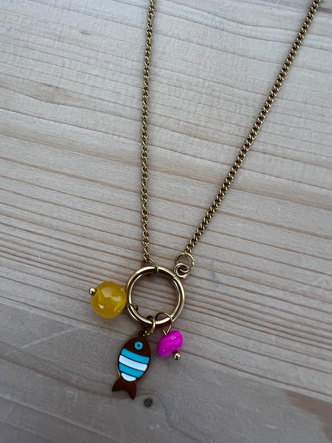 Collar Elio turquesa (acero)