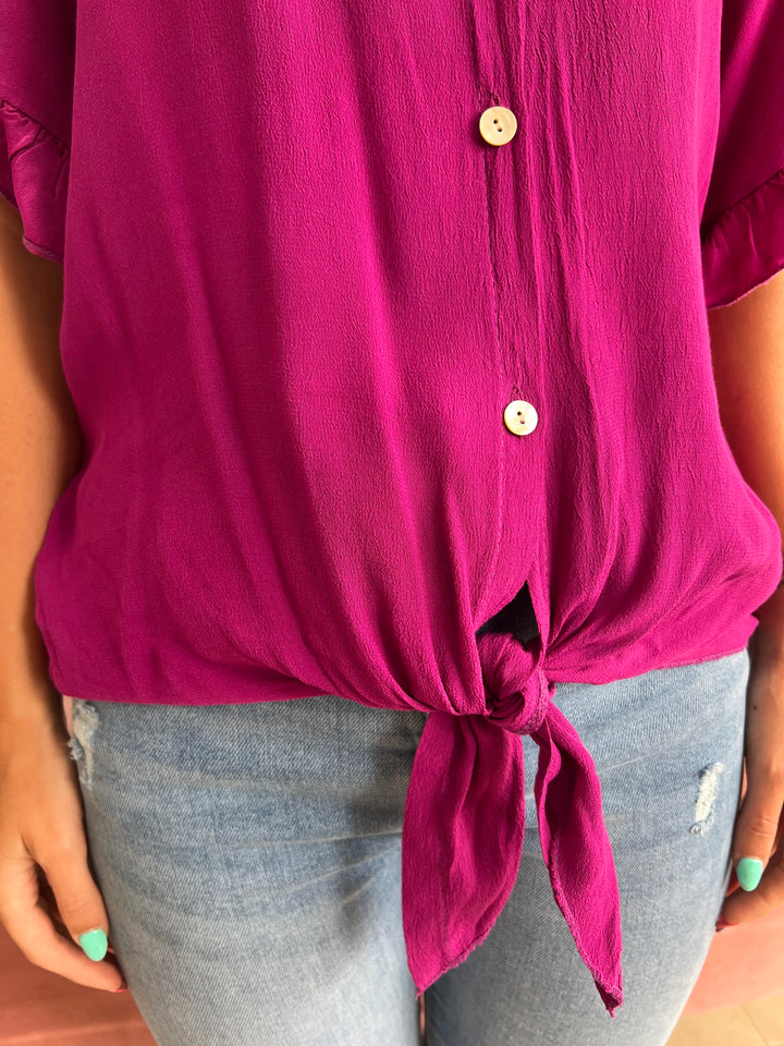 Camisa Kuky buganvilla