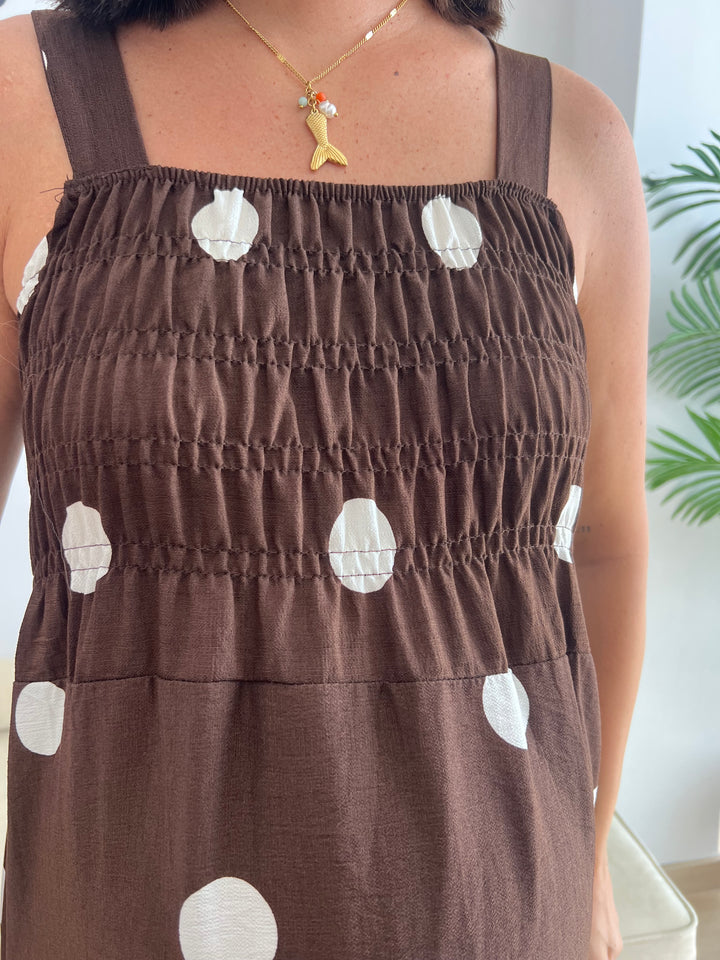 Vestido Samira marrón