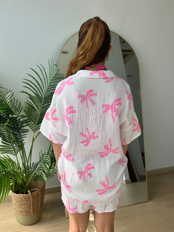 Conjunto Palmeras Rosa