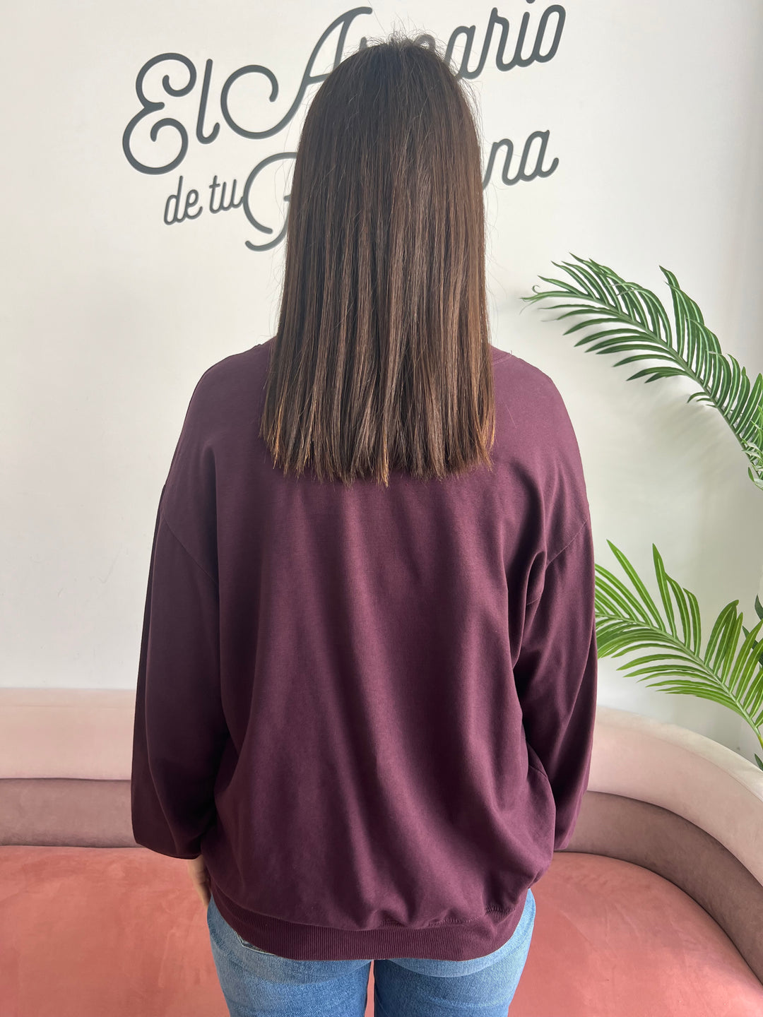 Sudadera Chocolate berenjena