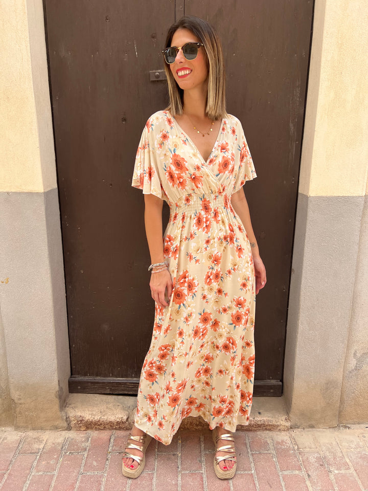 Vestido Cecilia beige