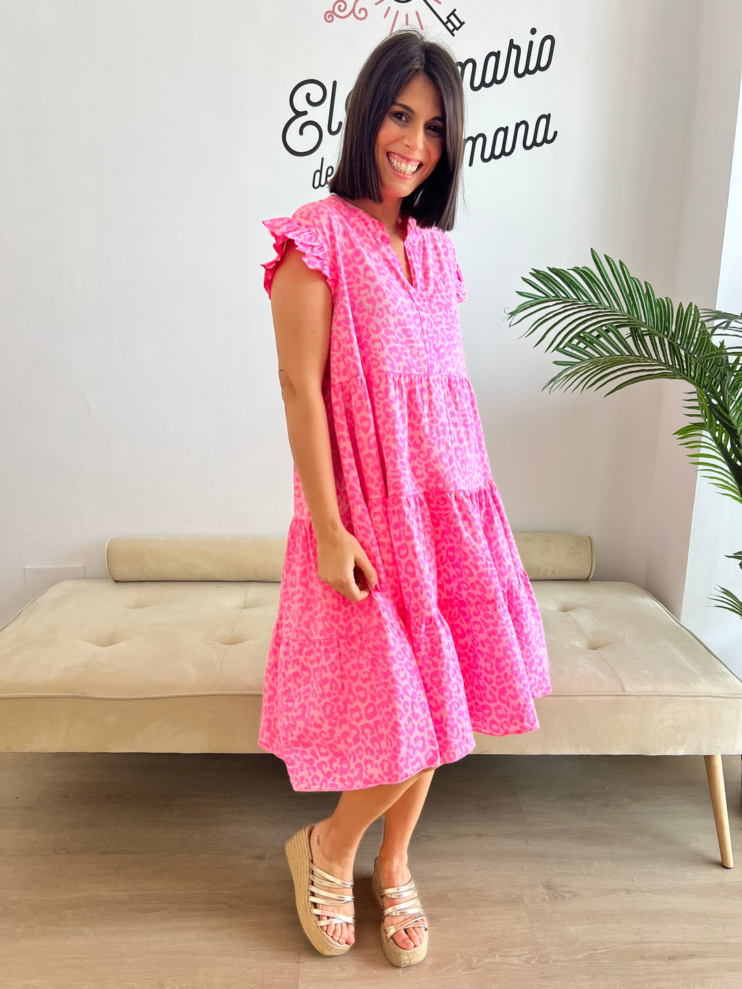 Vestido Rosalía rosa
