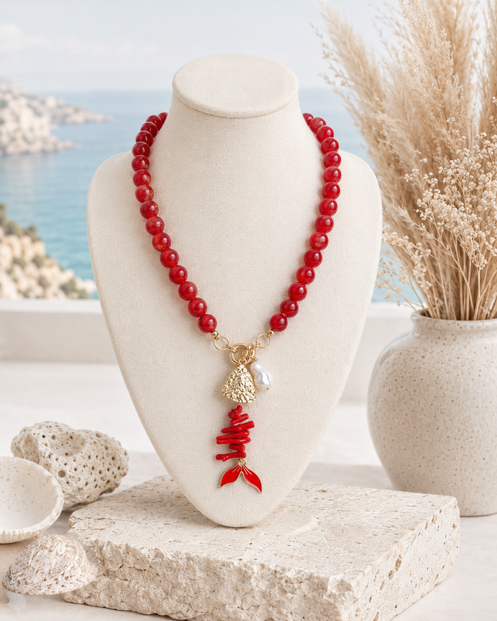 Collar Bone rojo (no acero)