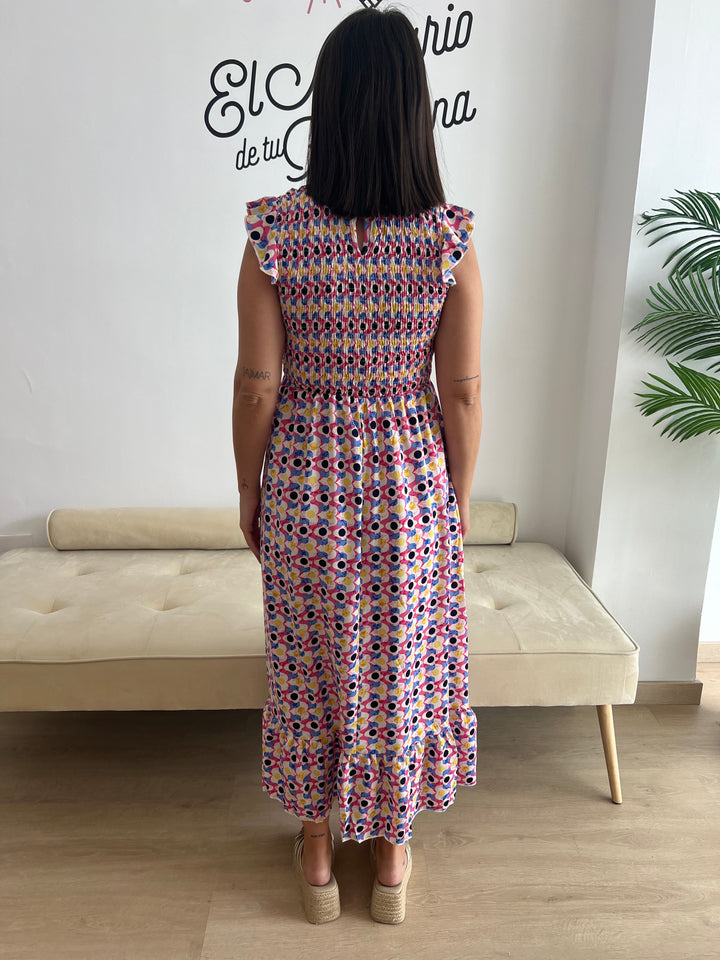 Vestido Malena fucsia