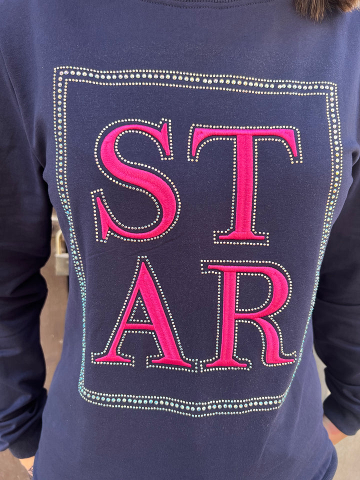 Sudadera Star azul marino