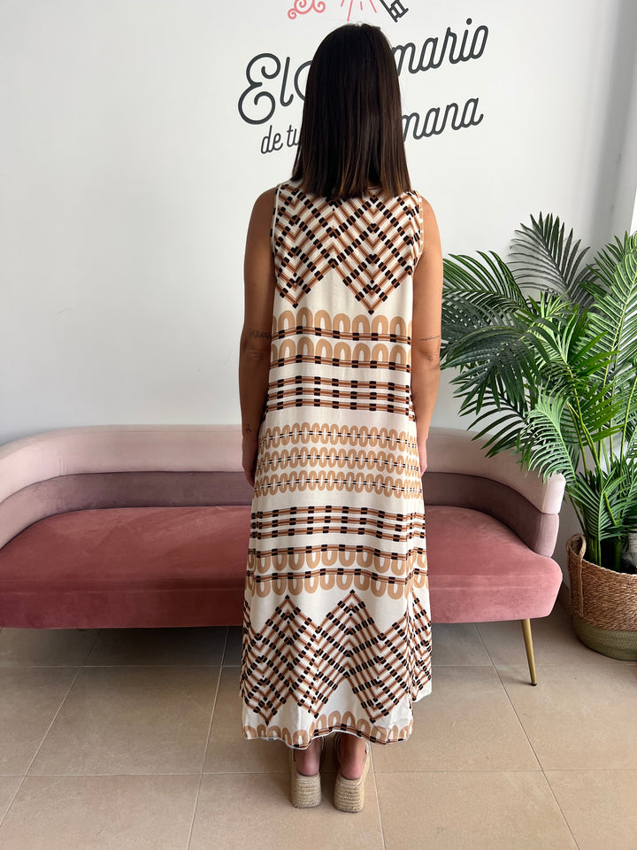 Vestido Tania beige