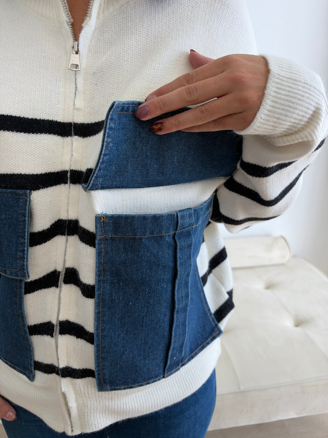 Chaqueta Nerea blanco roto