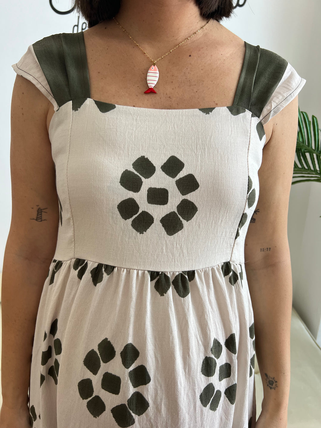 Vestido Kimberly verde militar