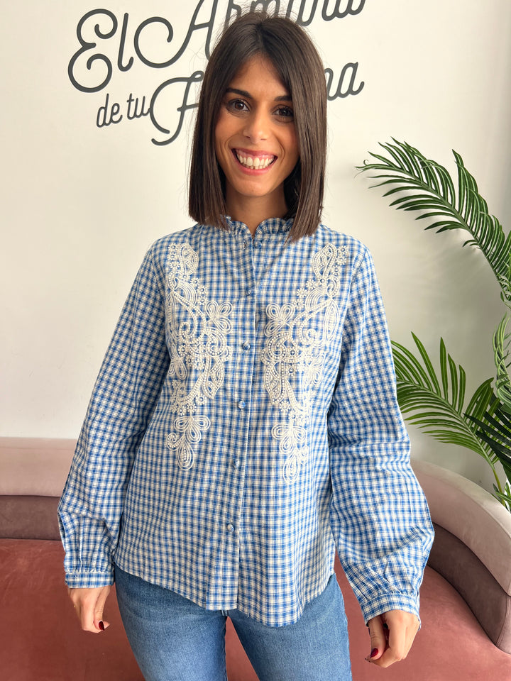 Camisa Ángela azul