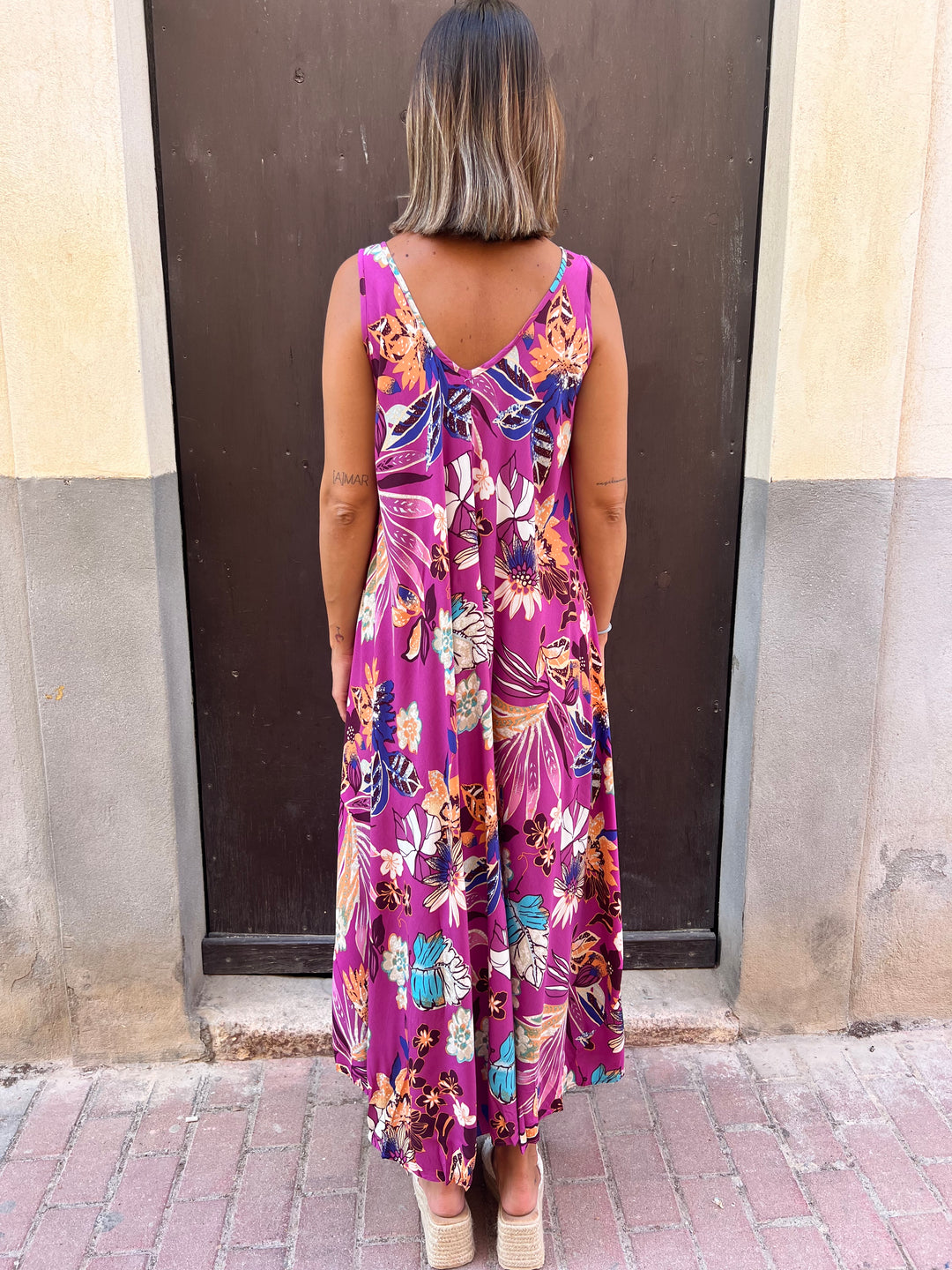 Vestido Violeta buganvilla