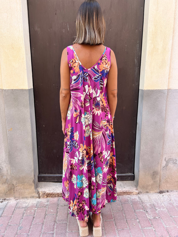 Vestido Violeta buganvilla