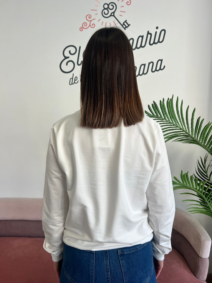 Sudadera Sorry blanco