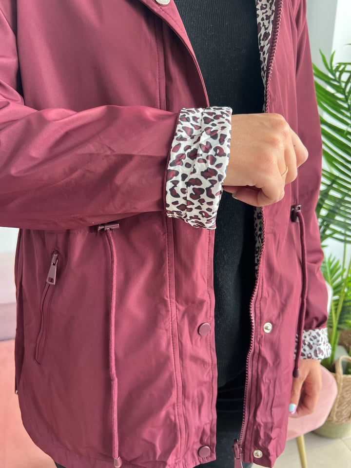 Chaqueta Reversible Leopardo