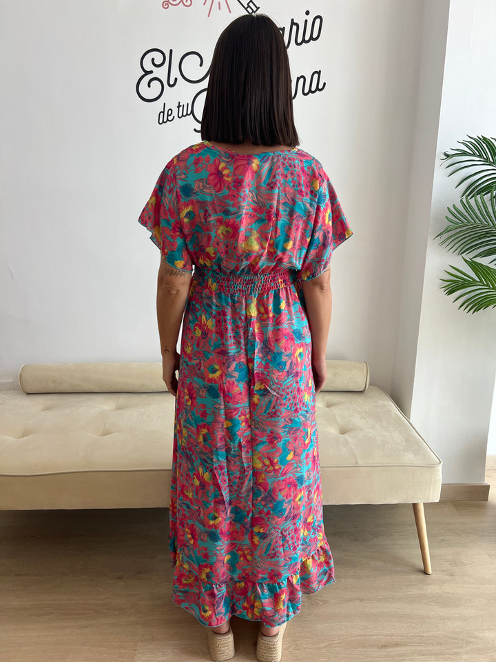 Vestido Xiomara fucsia