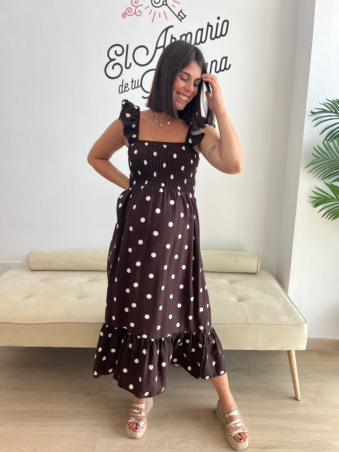 Vestido Marisol marrón