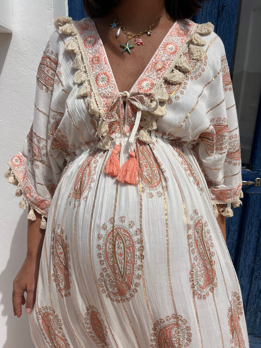 Vestido Golden salmón