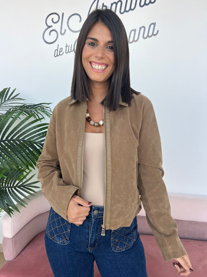 Chaqueta Sonia caqui