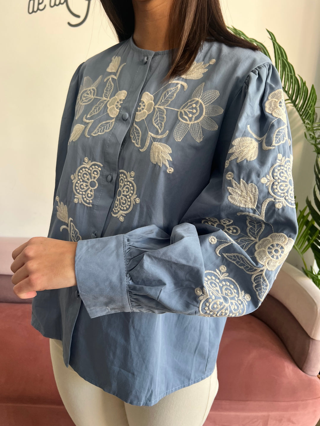 Camisa María celeste