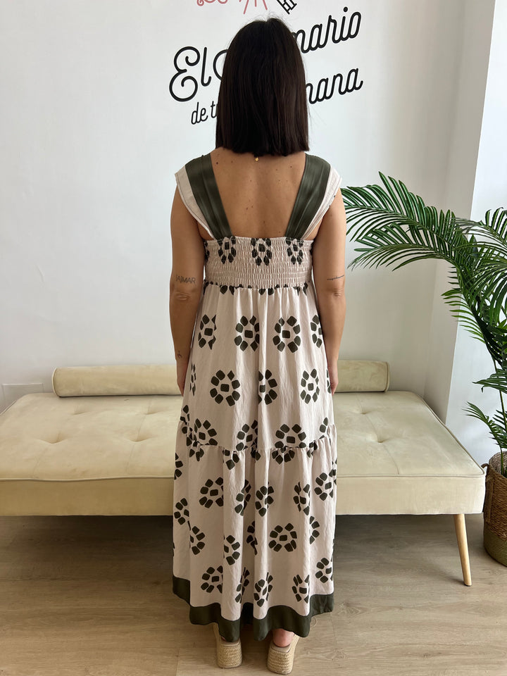 Vestido Kimberly verde militar