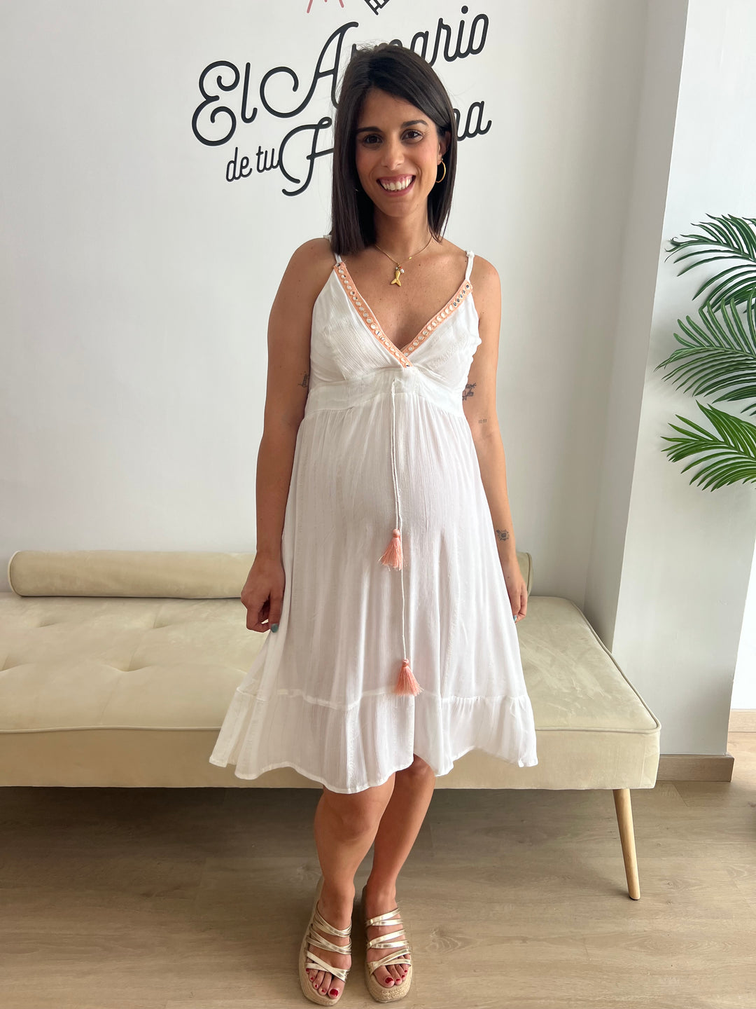 Vestido Ivana salmón