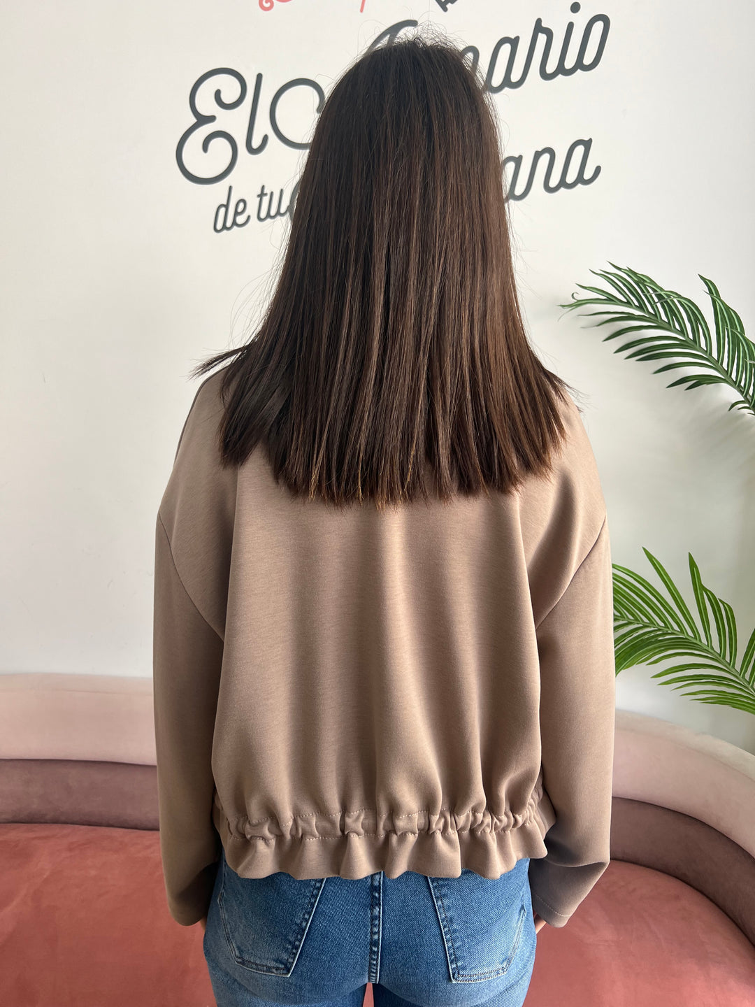 Chaqueta Carlín topo