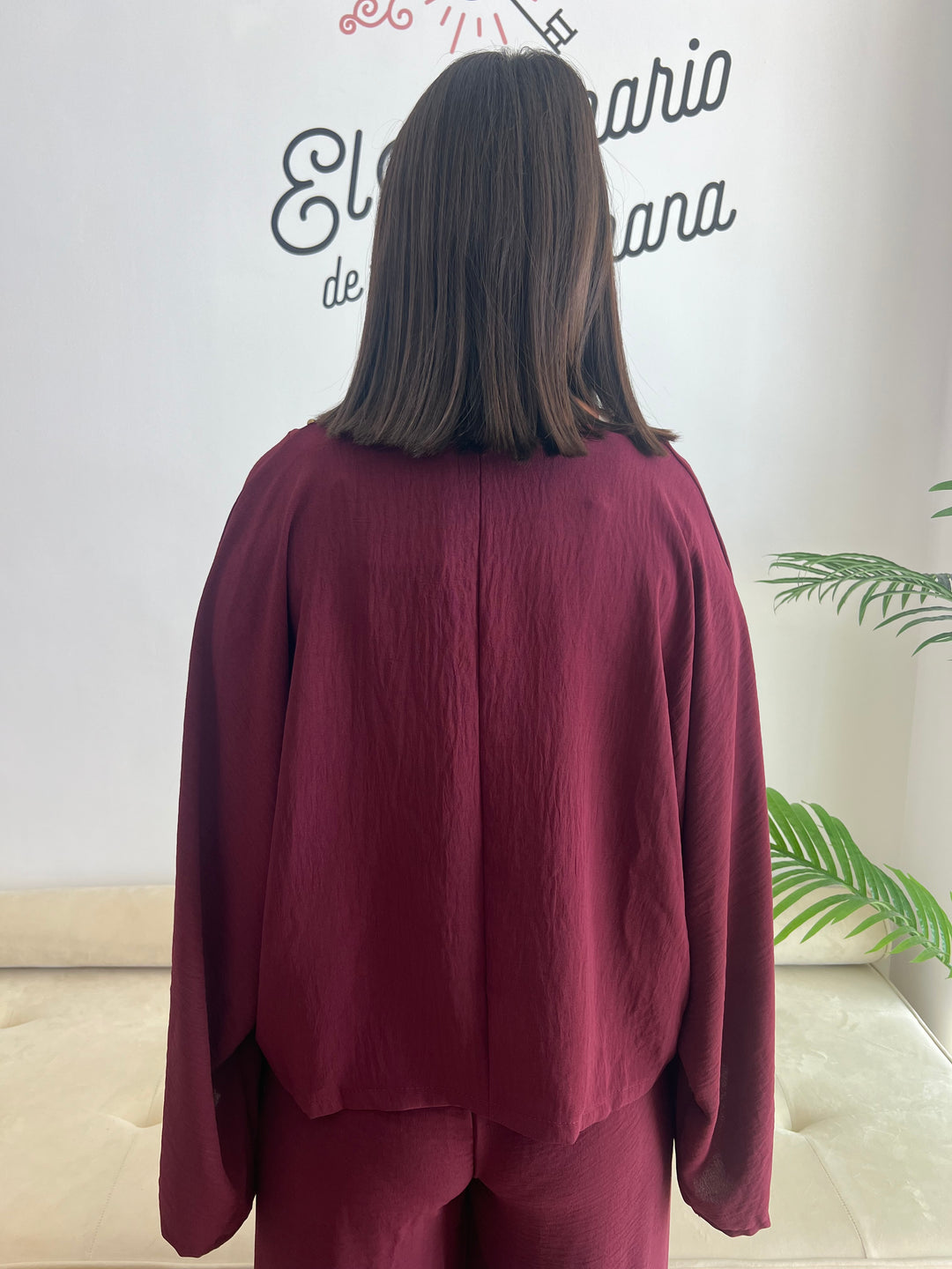 Blusa Nerea burdeos