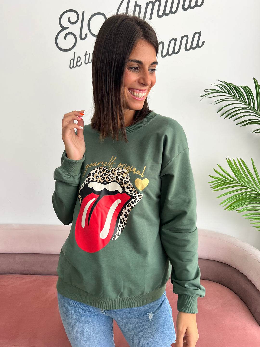 Sudadera Rolling verde