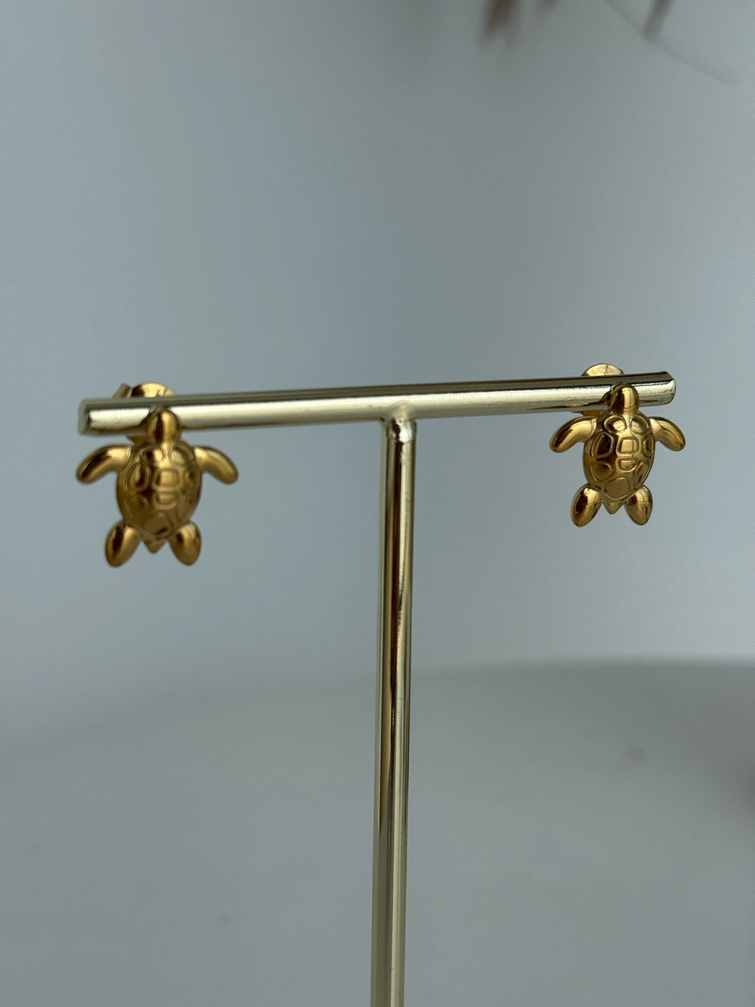 Pendientes tortuga (acero)