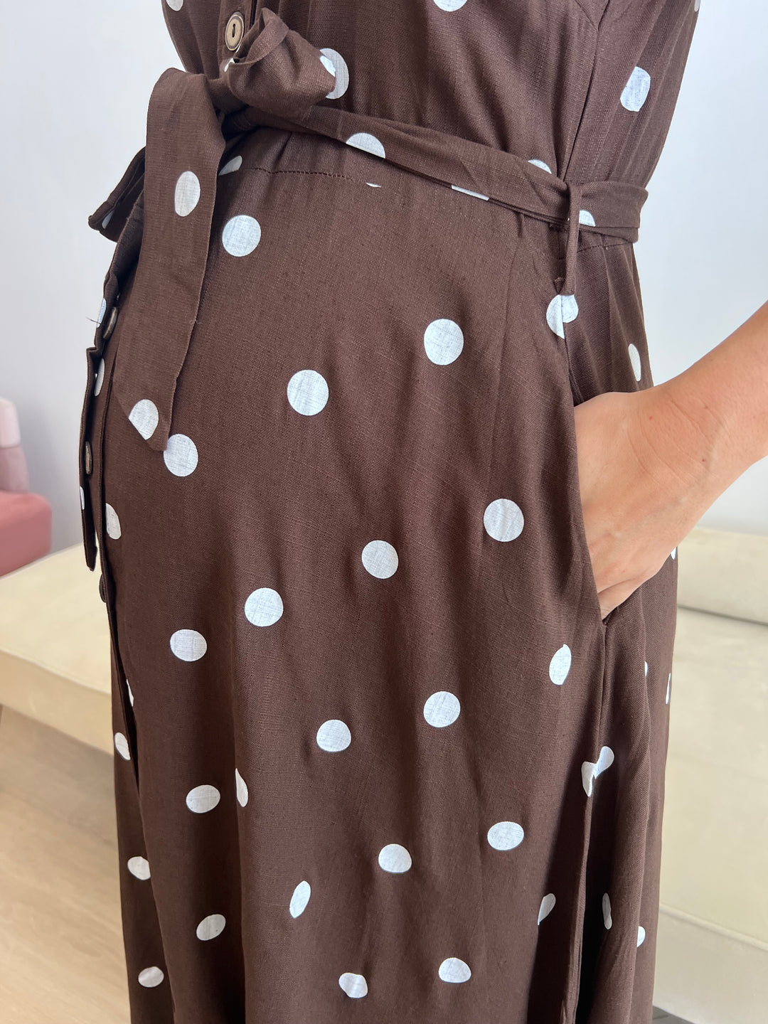 Vestido Oriana marrón