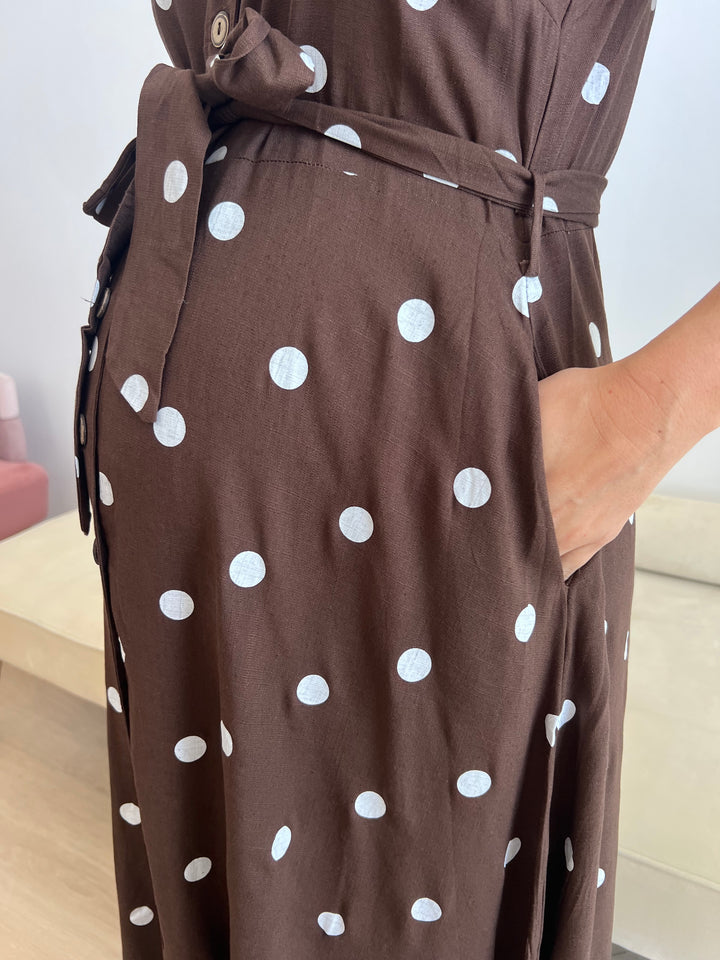Vestido Oriana marrón