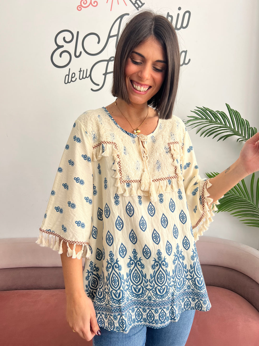 Blusa Sheila azul