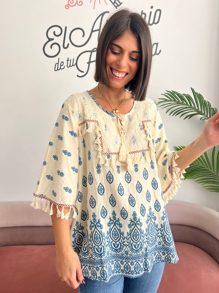 Blusa Sheila azul