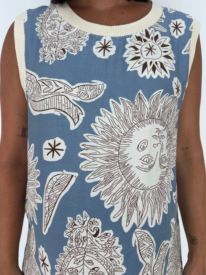 Vestido Saray celeste