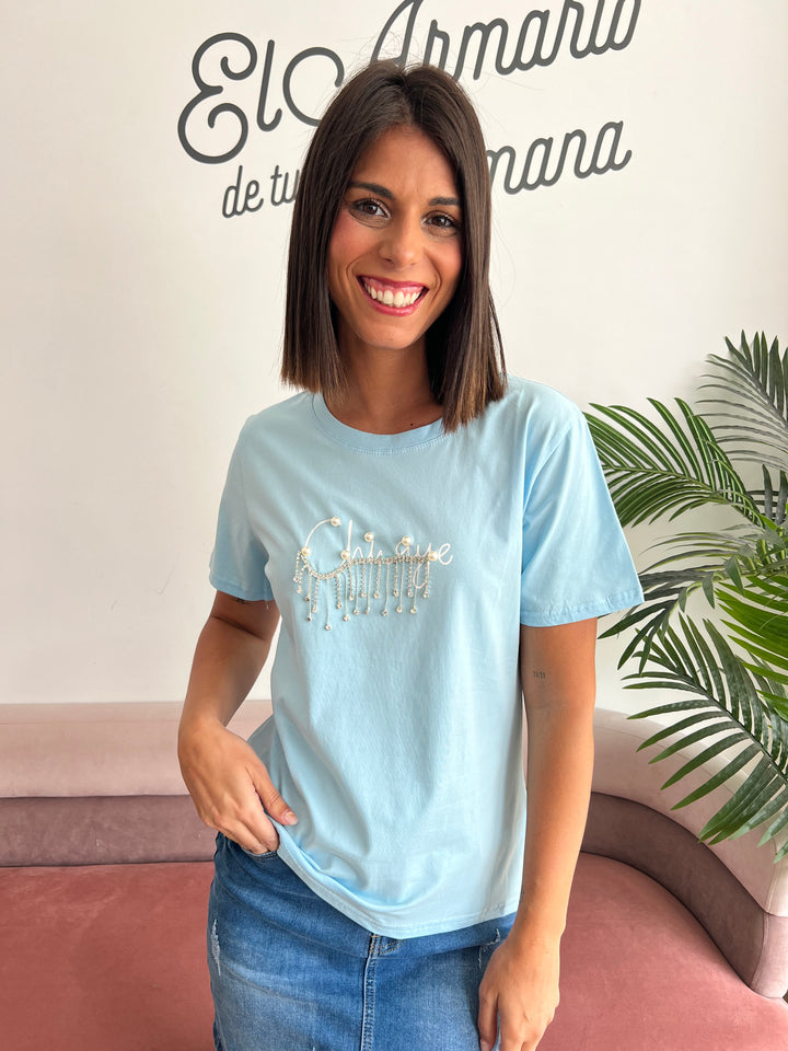 Camiseta Chaye celeste