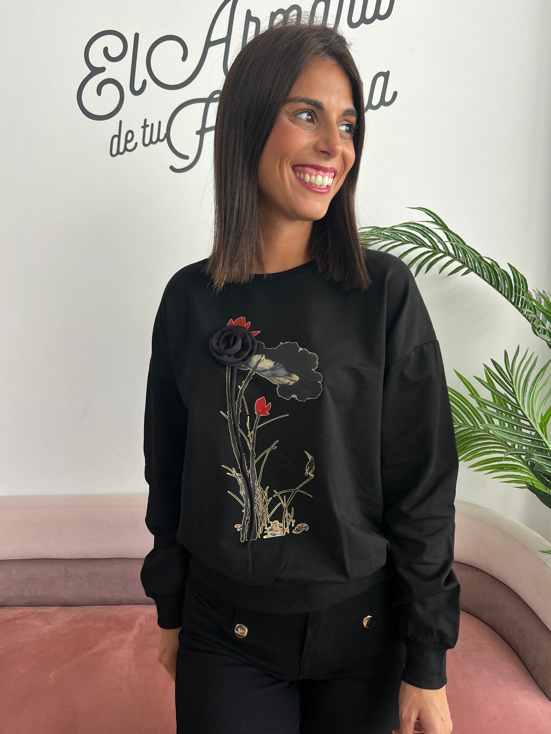 Sudadera Leire negro