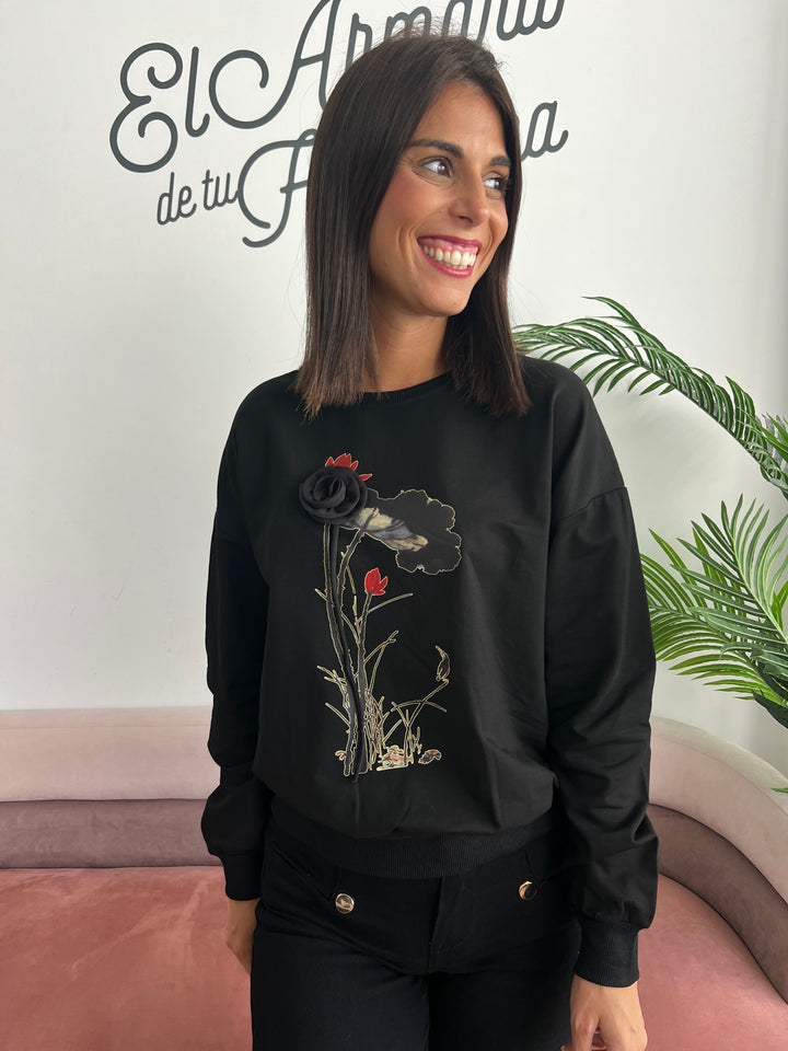 Sudadera Leire negro