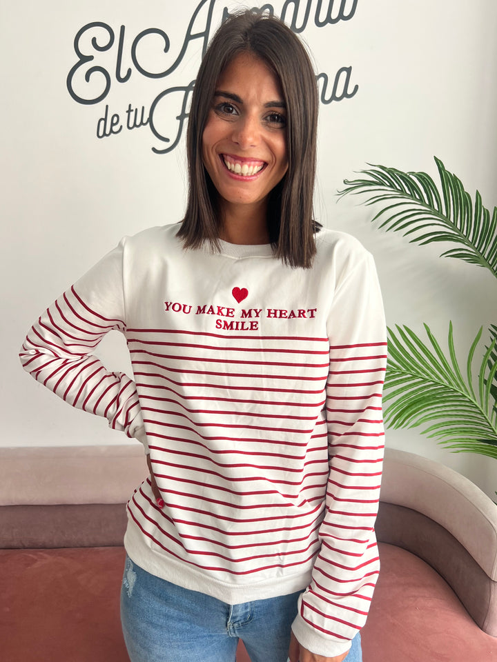 Sudadera Heart rojo
