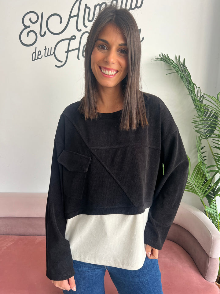 Sudadera Alejandra negro