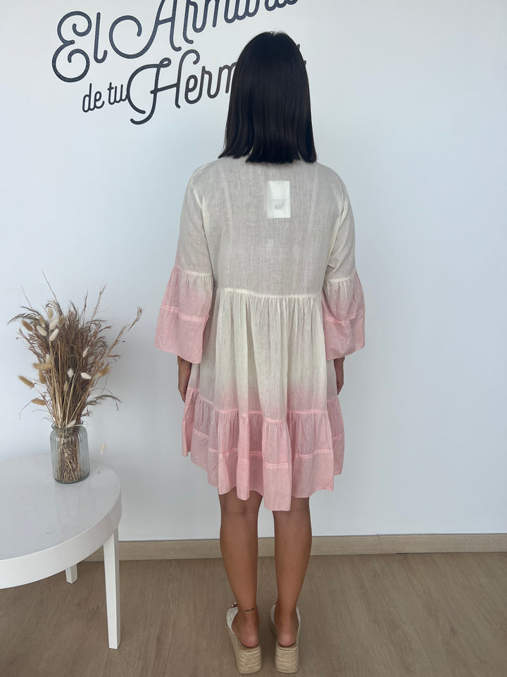 Vestido Miriam rosa