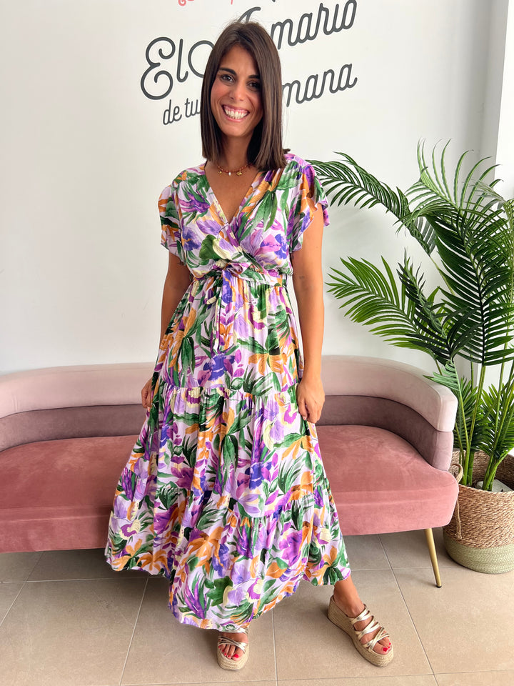 Vestido Valentina malva